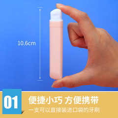 Pack of 5 - Pastel Color Compact Push-Pull Foldable Soft Bristle Toothbrush Affordable Family Set Yangzhou Wholesale