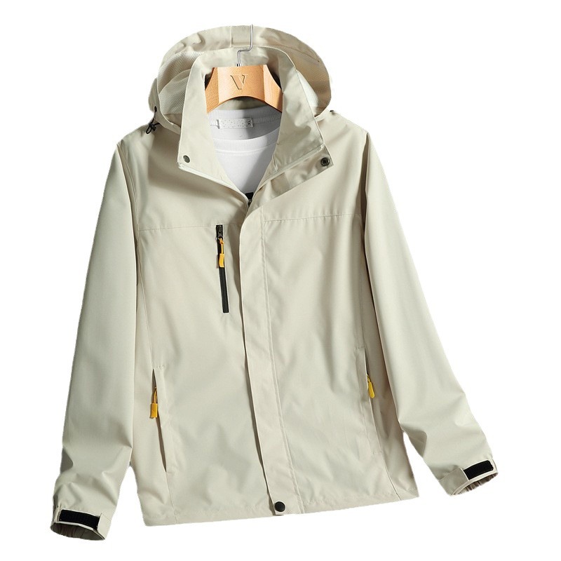 Chaqueta al aire libre otoño chaqueta de los hombres primavera nueva pareja con capucha impermeable comercio exterior transfronterizo