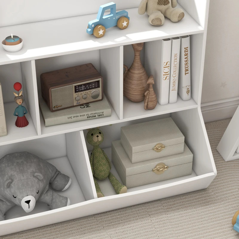 Estantes de madera de estilo moderno de gran capacidad para niños estantería de sala de estar muebles de oficina para niños