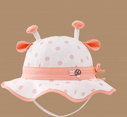 Catu oso Catu oso bebé sombrero pescador primavera y otoño para hombres y mujeres sombrero de sol lindo sombrero de cuerno de ciervo