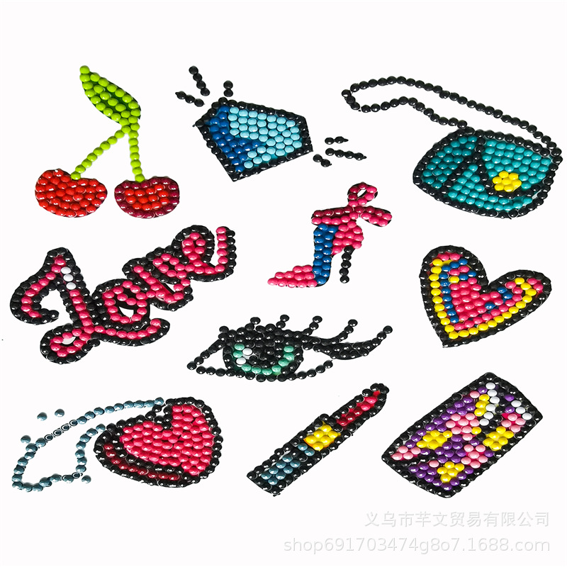 2024 nuevo estilo 5d princesa de dibujos animados pegatinas gratis pintura de diamantes artesanía para niños pegatinas decorativas de bricolaje pegatinas de refrigerador