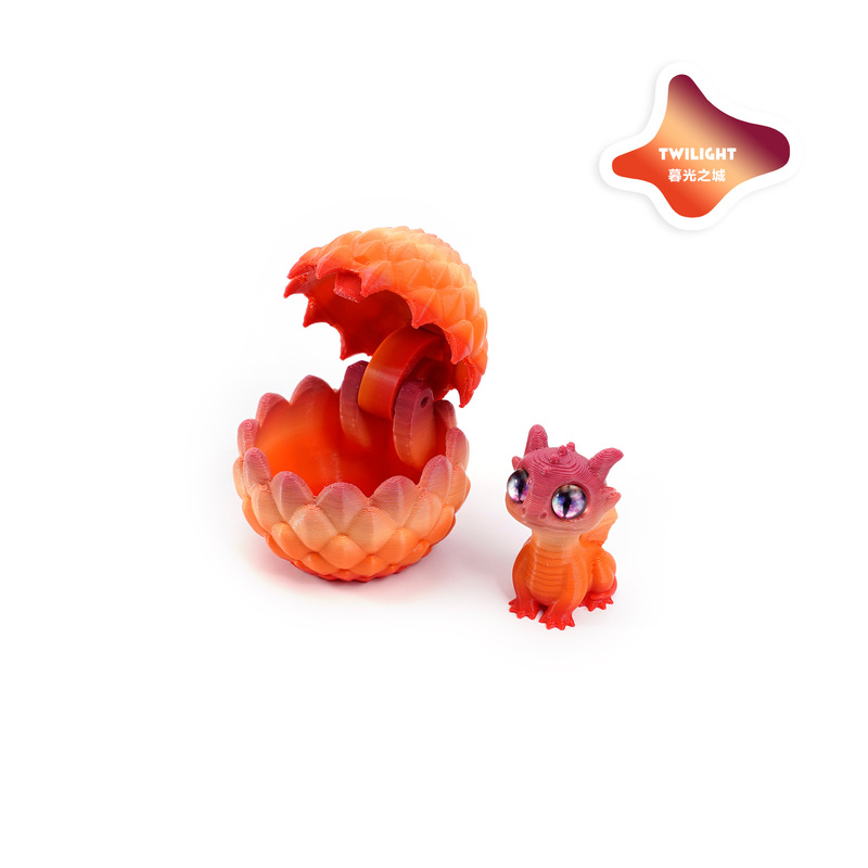 3Dプリント開閉ドラゴンエッグセット、かわいいペットドラゴンオーナメント、手作りギフト、組み立てられたカラフルな装飾、クリエイティブでトレンディなおもちゃ|undefined