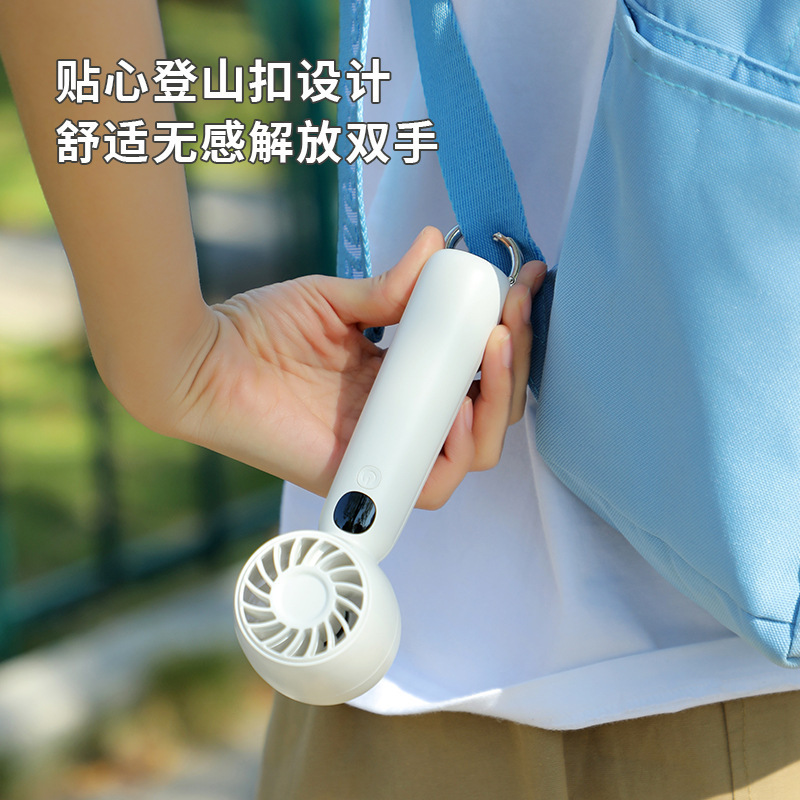 越境新品ミニハンドファンUSB充電アウトドアフック携帯扇風機プレゼントデスクトップ扇風機|undefined