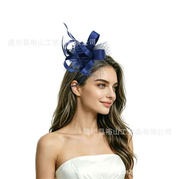 Amazon's best-selling tea party bridal ball simple hair accessory, horse racing festival brooch, hairpin, and hair flower, high-end combination