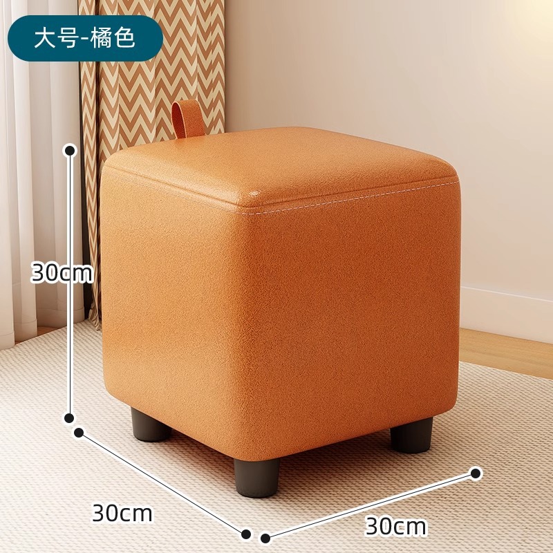 Taburete pequeño taburete bajo doméstico, banco pequeño, silla, taburete de sala de estar, taburete resistente y duradero para cambiar zapatos, mesa de centro, taburete de sofá image 12
