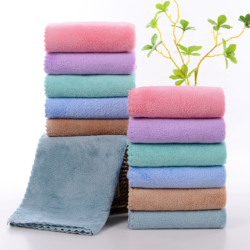 Factory Direct supply high density coral fleece towel square towel bath towel stall Net red gift Towel Hot all kinds of hardcover
