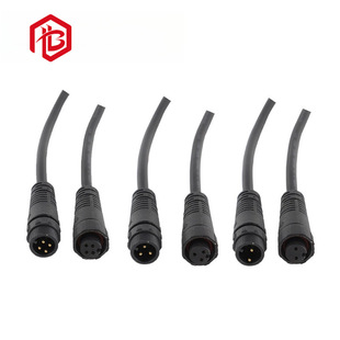 Direct Selling 2 Core Fishing Light Line Waterproof Connector M12 Metal Fish Catcher Waterproof Connector Farming Industry Plug