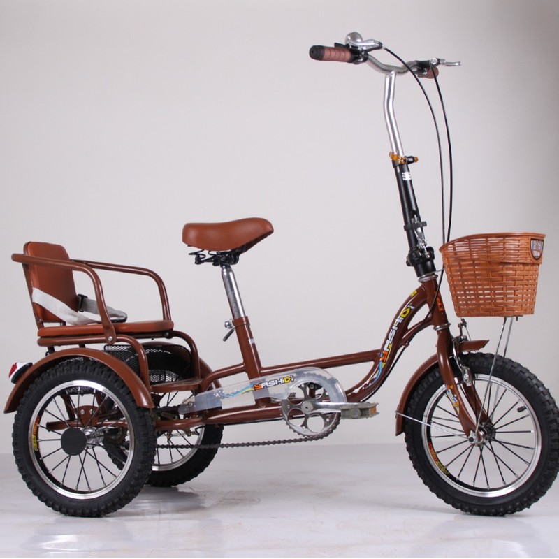 Wholesale new human tricycle bicycle middle-aged and elderly walking bicycle adult small plate light leisure
