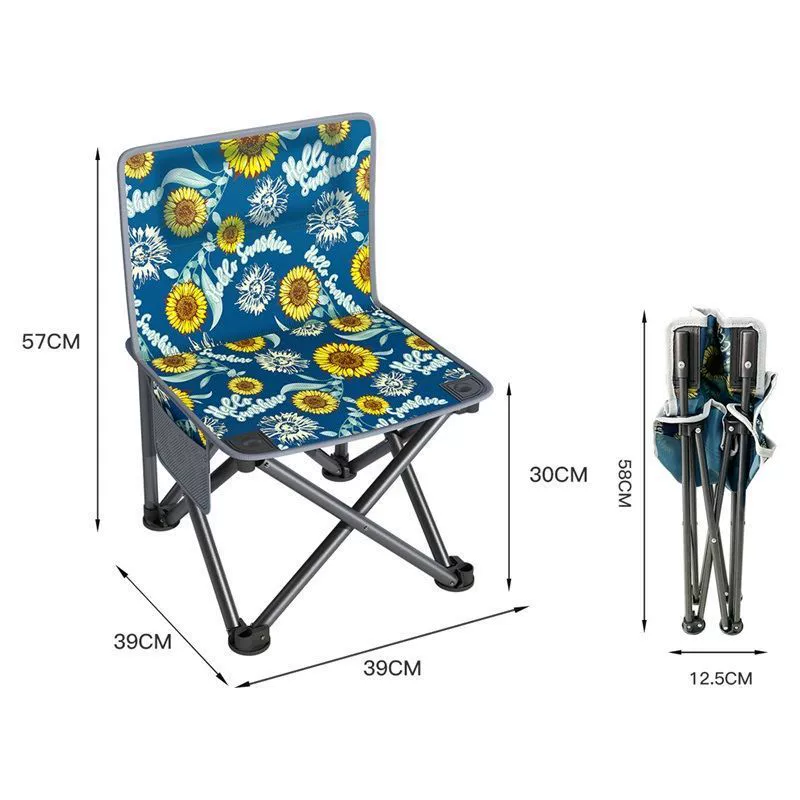 Стул для рыбалки, складной стул, портативный стул для рисования на открытом воздухе, небольшой складной табурет, легко хранить, практичный и прочный