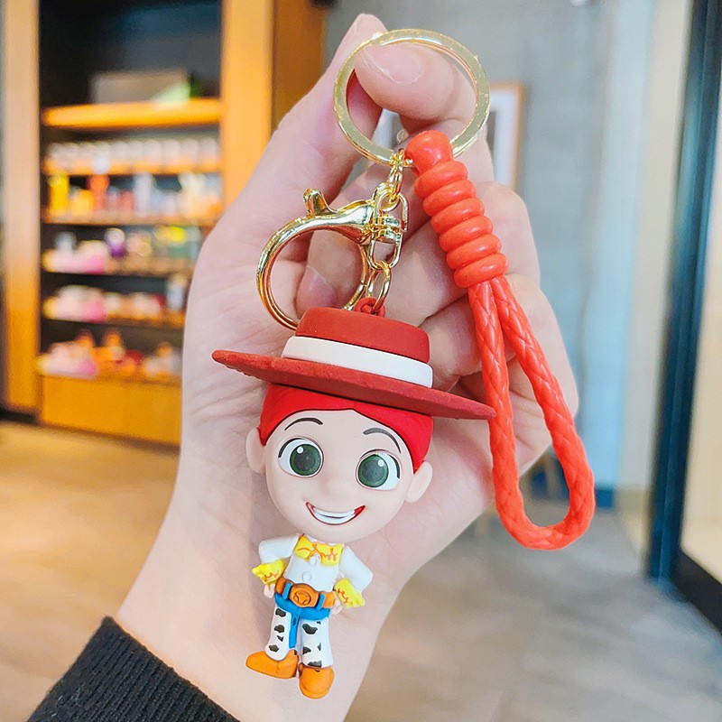 Dibujos animados pvc serie de anime llavero juego de marea muñeca llavero de coche bolsa colgante máquina de garra regalo al por mayor