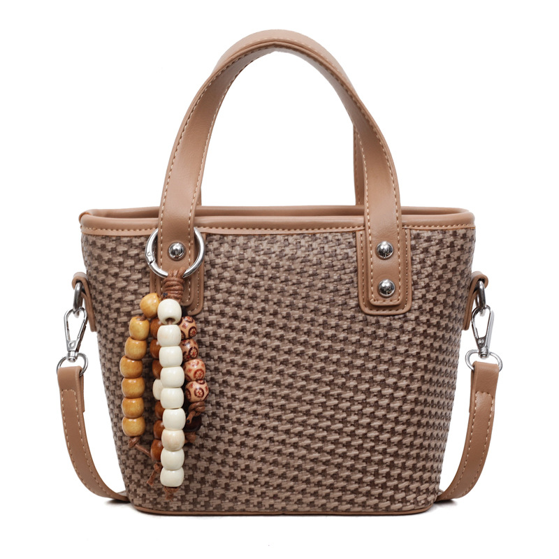Simple bolso de cesta de comida de mano mujer 2025 invierno nuevo estilo de alto nivel bolso de hombro de lujo ligero bolso de cubo