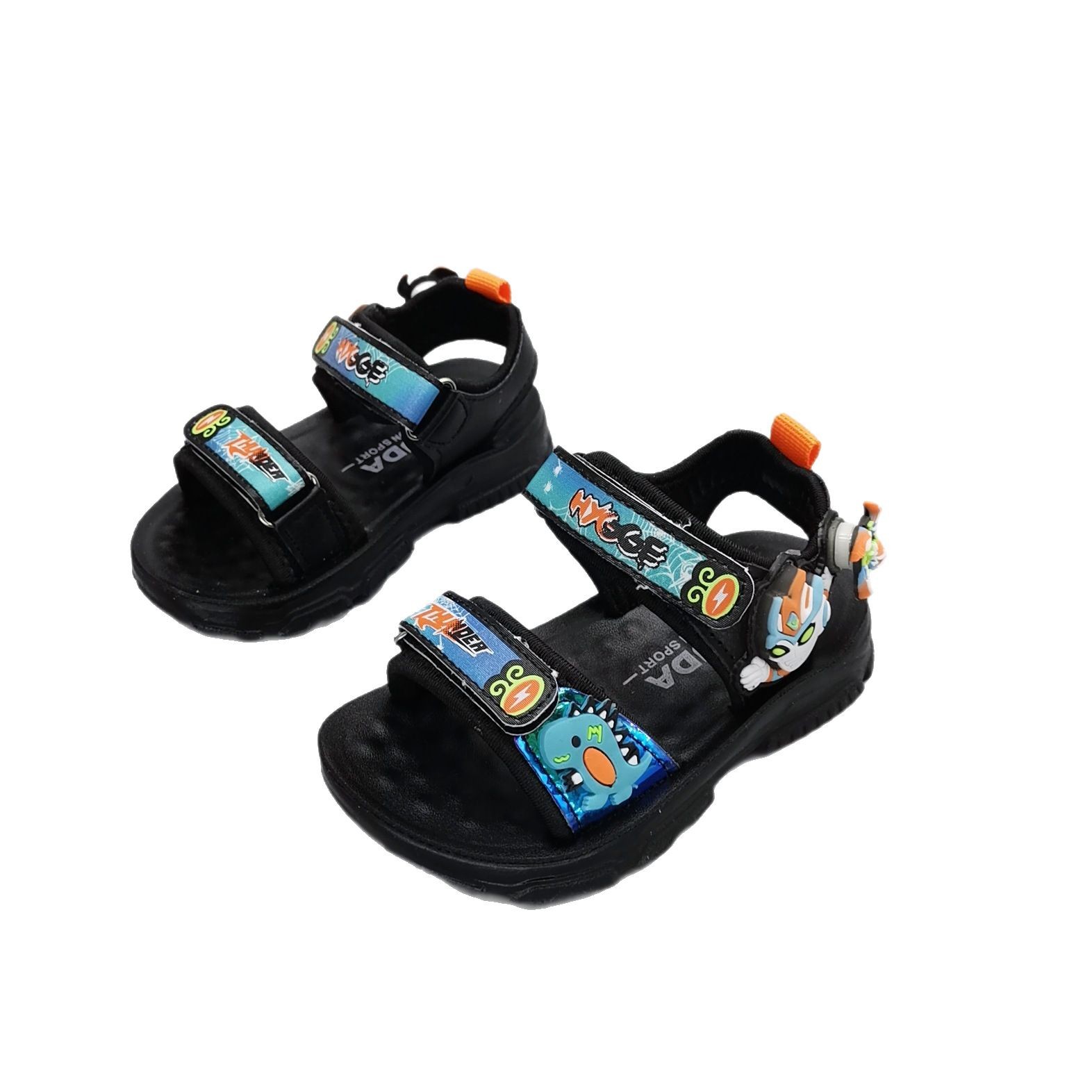 Sandalias de verano de 1 a 3 años Sandalias de fondo ligero para niños Zapatos de playa para niños Sandalias para niños Sandalias para bebés Zapatos para niños