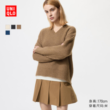 法式女装V领针织衫/毛衣毛衫