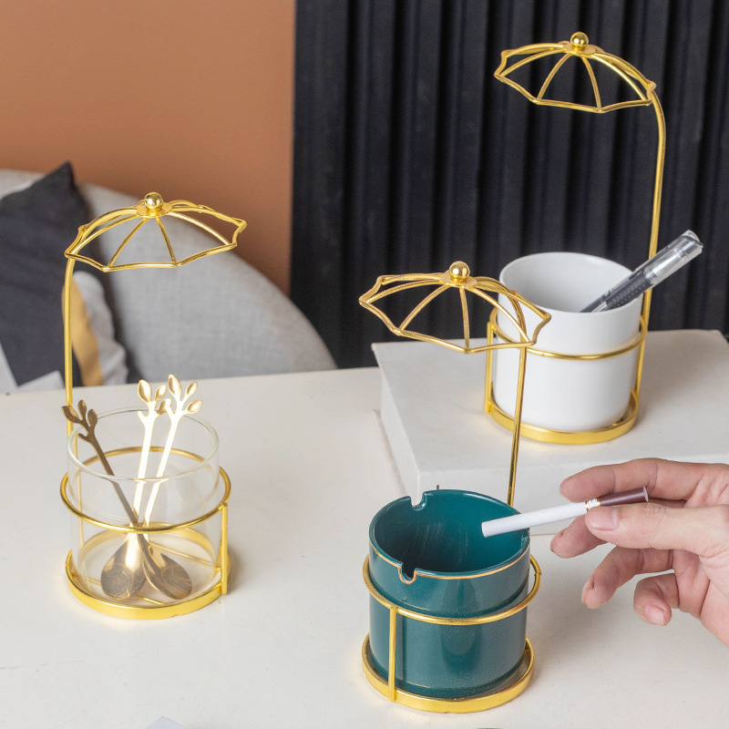 Nórdico INS creativo vasijas cuchillos y tenedores contenedores bolígrafo cenicero decoración de hotel en casa cafetería