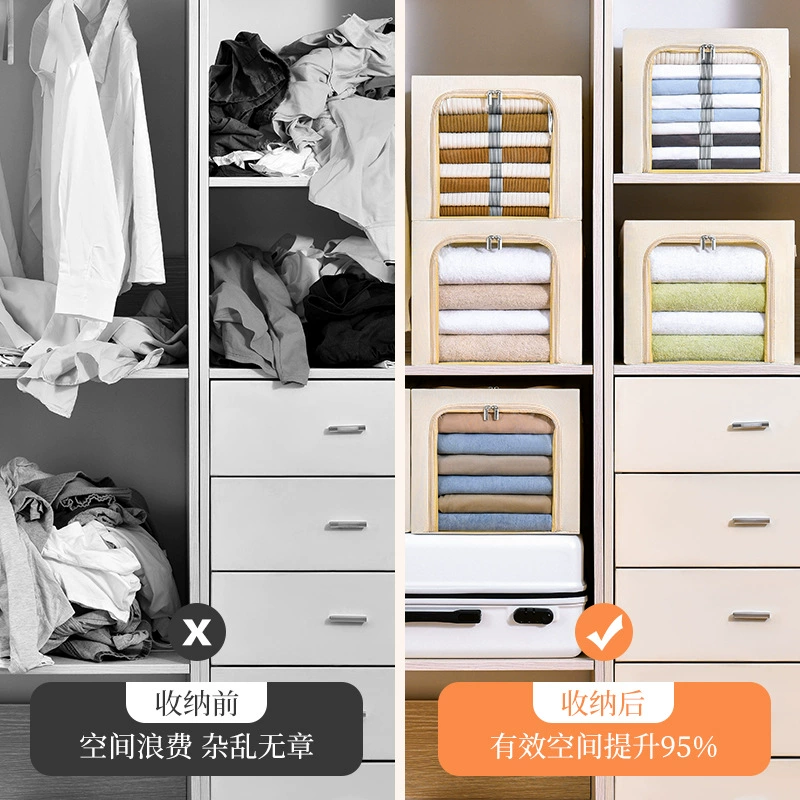 Storage box, folding steel frame, toy, underwear