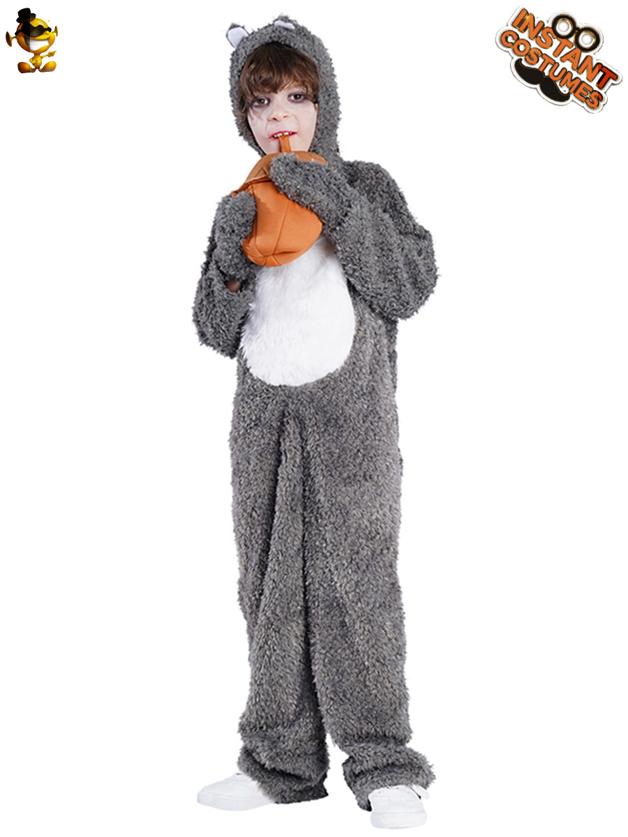 Transfronteriza de Halloween de Los Niños de ardilla mono del partido del rendimiento de la etapa traje cos outfit