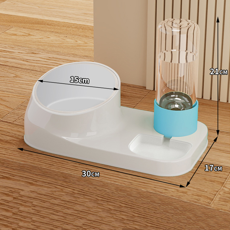 파란색 | 물과 음식을 분리하기 위해 높이가 높아진 음식 그릇