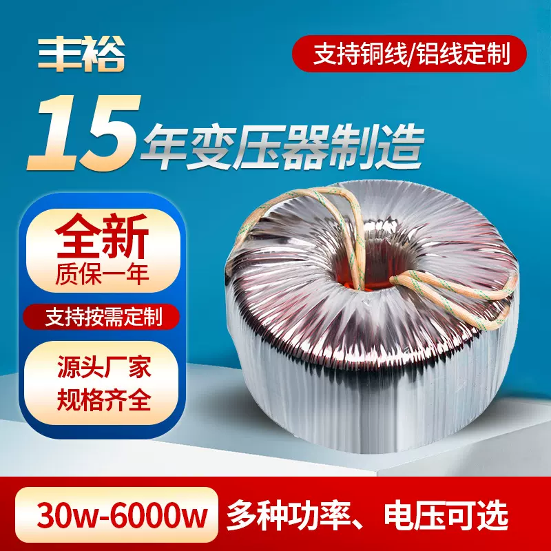 供应环型变压器3000w 功率定制 电子设备低频隔离环形变压器电源