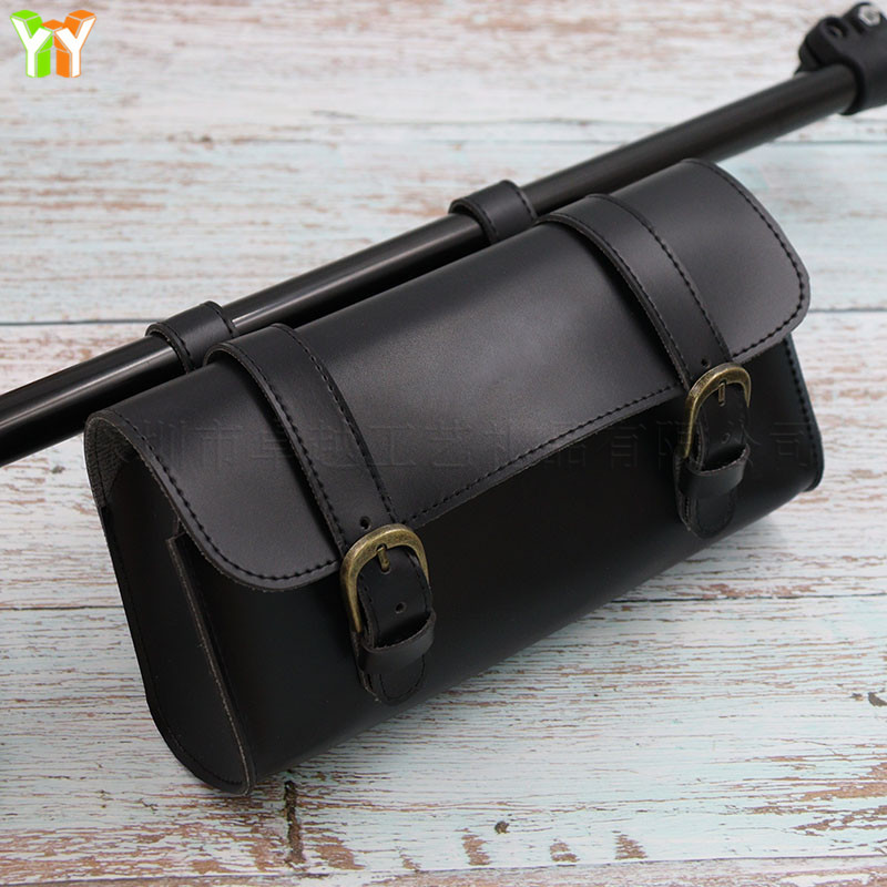 Cross-border PU leather bicycle hanging bag tail cushion bag cycling equipment bicycle handlebar bag