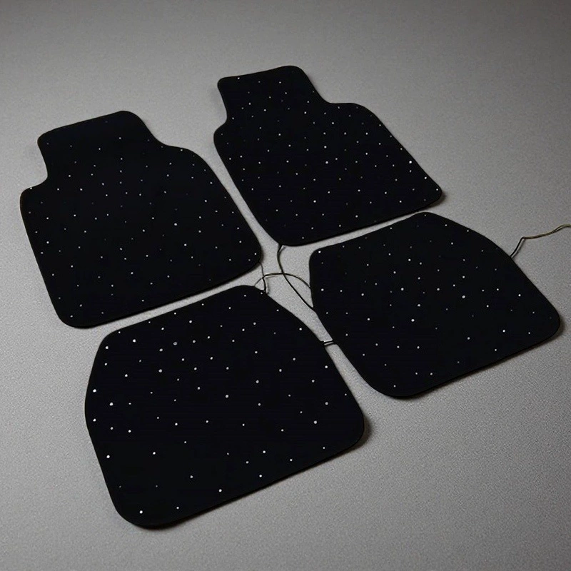 Автоковрики из оптоволокна, профессиональные автомобильные коврики, модифицированные светящиеся коврики с эффектом «детского дыхания»