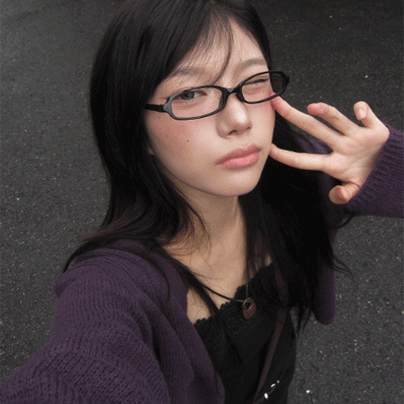mo*di*mood25早秋紫色韩国东大门毛衣开衫女千禧年复古外套上衣女|undefined