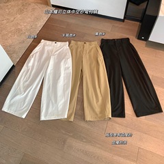 ヨウジヤマモト 立体中空糸シミターパンツ 山本パンツ ゆったりワイドレッグ カジュアルパンツ 小柄な女性向け 薄手 9点