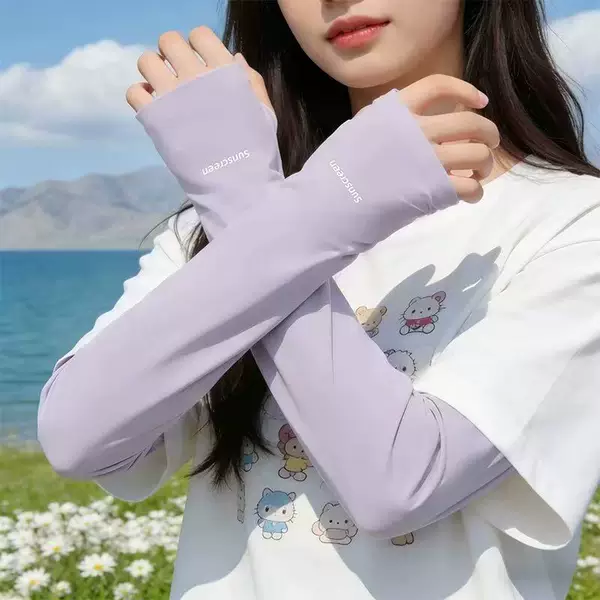 Sun Protection Ice Sleeves for Women, Summer 2026 New Model, Uv Protection, Sunshade, Ice-Feel Breathable, High Aesthetic Value, Arm Protection, Lightweight Sleeves