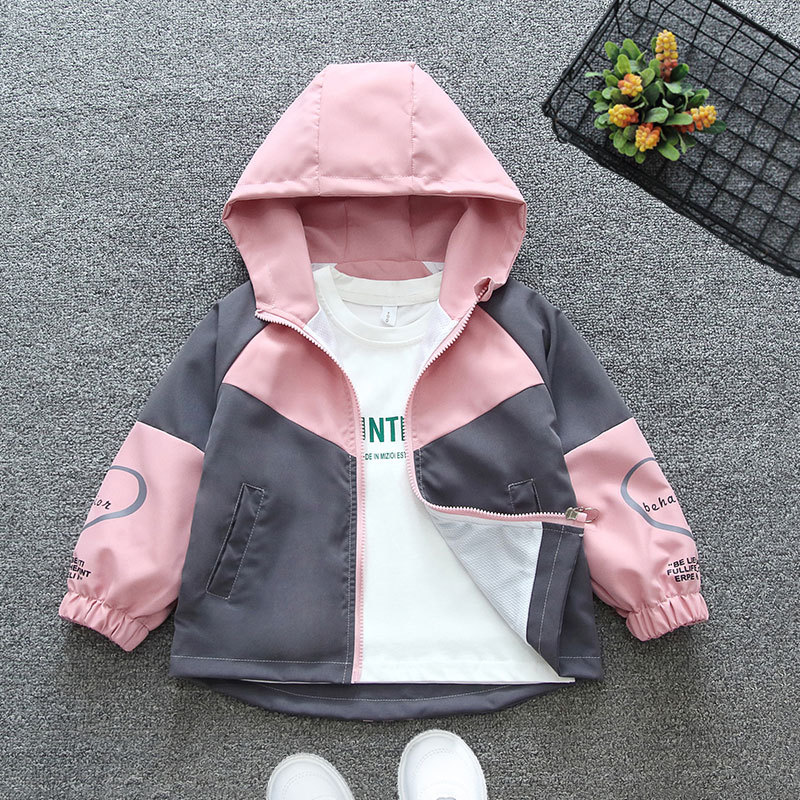 Girl's Windbreaker Coat Spring and Autumn 2025 New Baby's Spring Jacket Children's Boy's Spring Sports Jacket