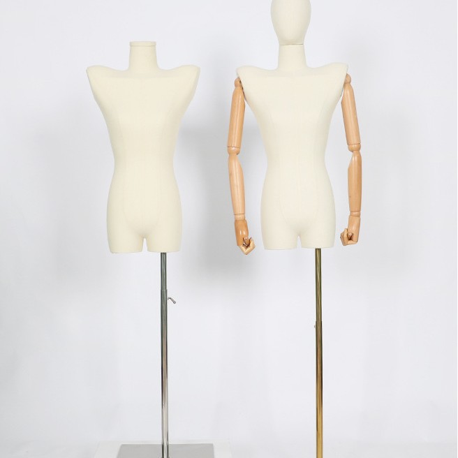 Tienda de ropa de mujer encogimiento de hombros modelo accesorios plataforma de medio cuerpo femenino modelo de hombro plano soporte de exhibición de ventana de hombro image 7