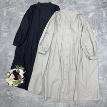 日系女装娃娃裙森系褶皱连衣裙甜美可爱大褶裙文艺复古森女风秋款