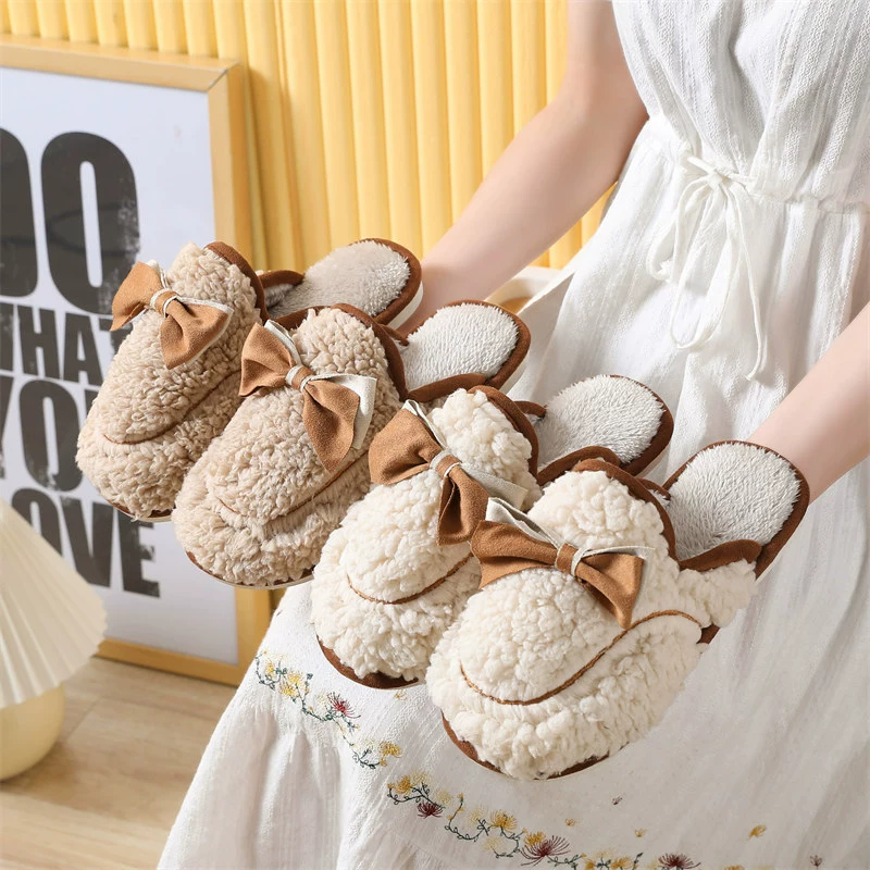 2023 новые хлопковые тапочки, женские зимние домашние теплые толстые Нескользящие милые лунные туфли, плюшевые тапочки для мужчин