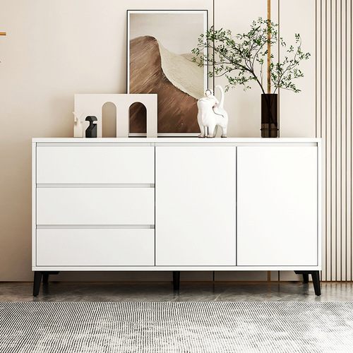 Drawer cabinet Italian style home living room storage cabinet bedroom side cabinet light luxury wall chest of drawers study drawer bookcase