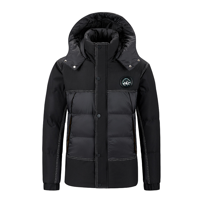 Vêtements pour hommes grande taille manteau en coton chaud décontracté plus velours épaissi multi-poches manteau en coton à capuche amovible_voghion.com