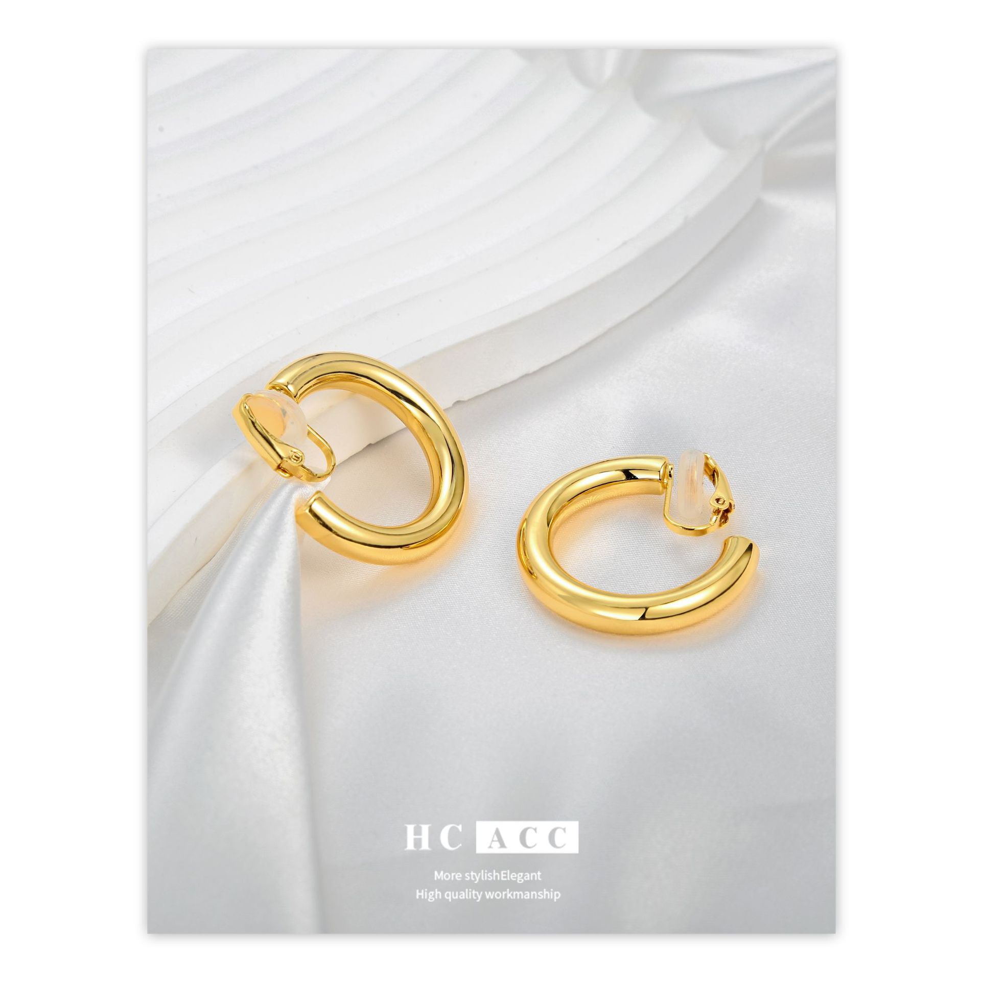 new-geometric-simple-semicircle-mosquito-coil-ear-clip-retro-hong-kong-style-elegant-exquisite-commuter-all-match-elegant-earrings