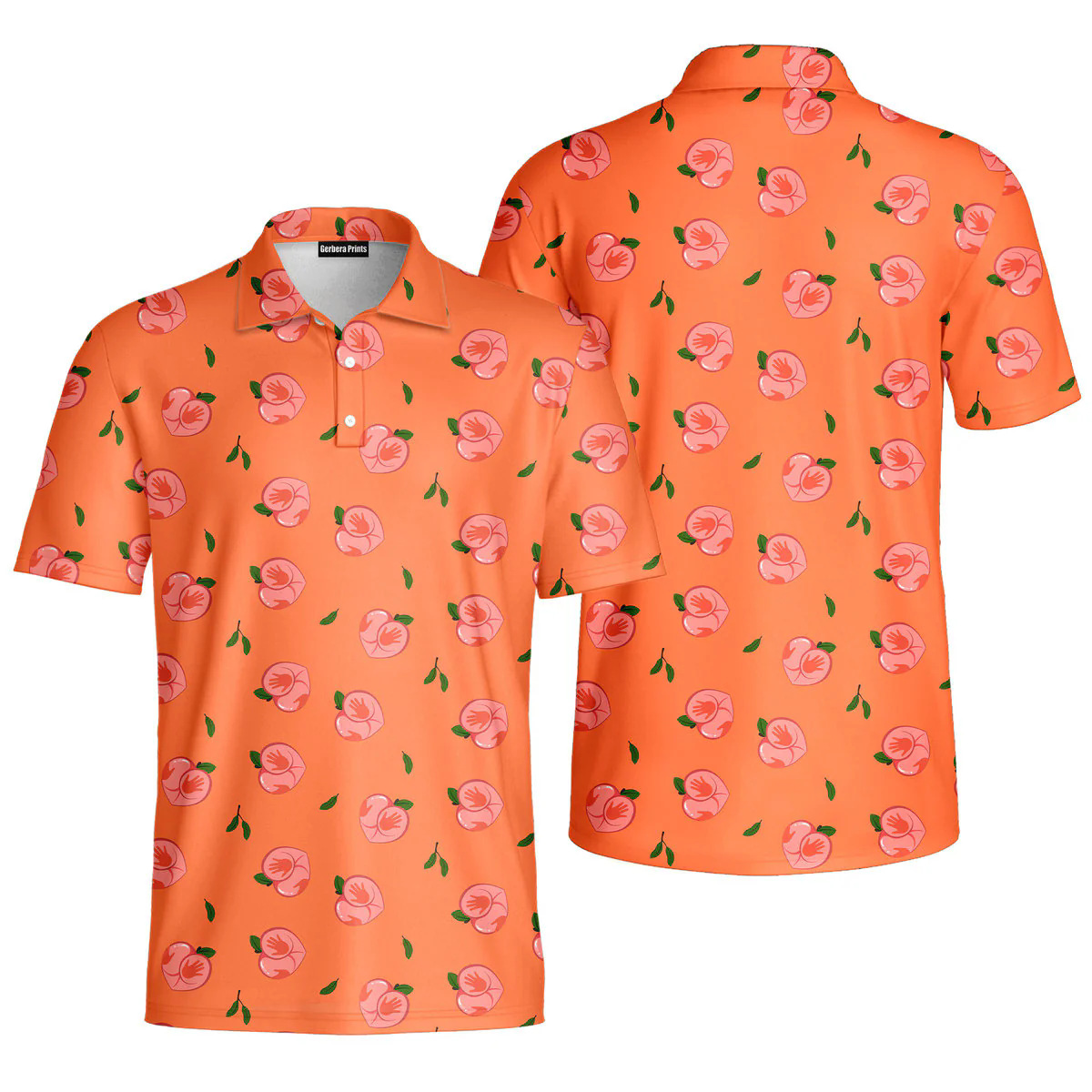 Hochwertiges, grenzüberschreitendes Kurzarm-Poloshirt mit 3D-Digitaldruck für Herren im Business-Bereich_voghion.com