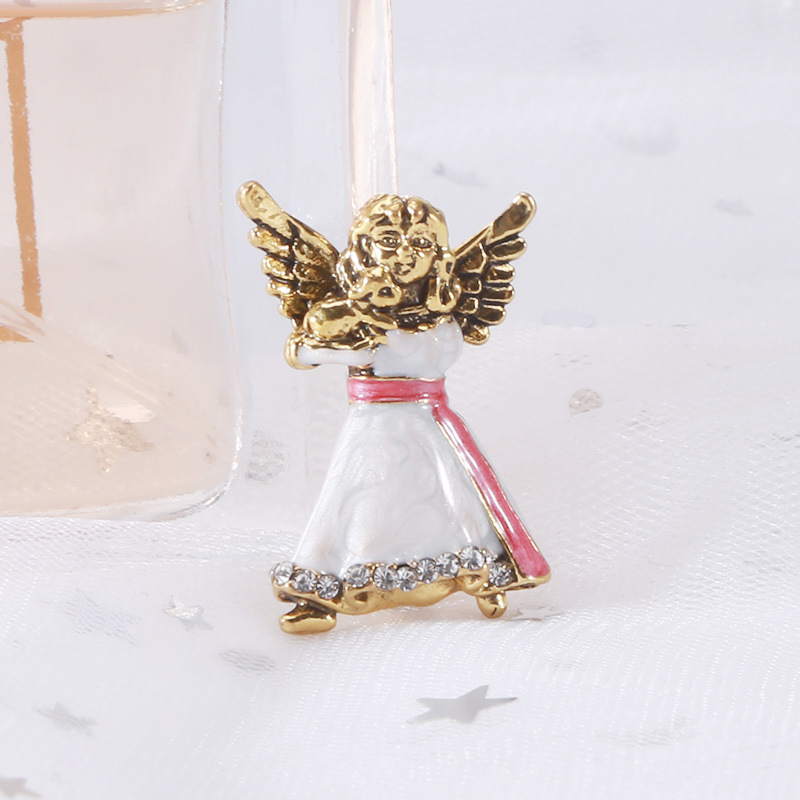 Brooches Classification Casual Elegant Lady Pin Angel Alloy Enamel Unisex Brooches