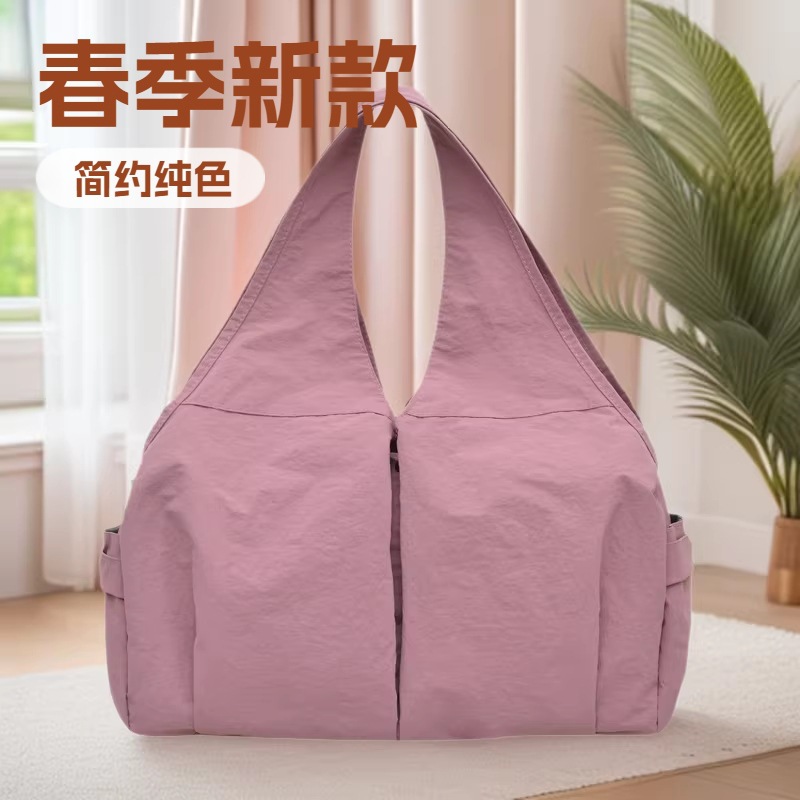 Cross-Border Women's Casual Fitness Bag, Dry and Wet Separation, Water-Repellent Sports Bag, Shoulder Travel Bag, Portable Yoga Bag