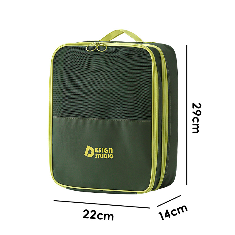 Caja de zapatos de sarga de dopamina Caja de zapatos de almacenamiento de gran capacidad a prueba de polvo La bolsa de almacenamiento engrosada puede contener tres pares de bolsas de almacenamiento de zapatos