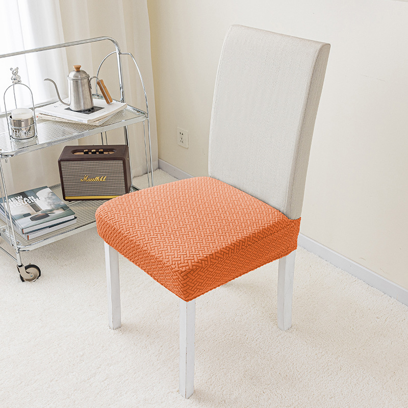 Suministro exclusivo transfronterizo de fundas de silla jacquard para todas las estaciones, fundas de silla con forma de cuerno, fundas elásticas para taburetes de comedor.