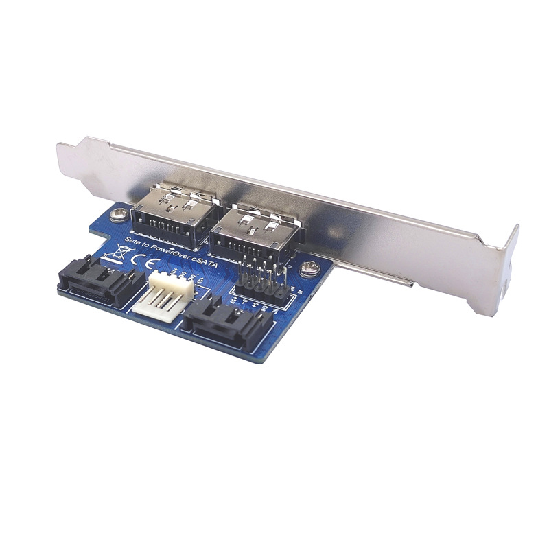 SATA TO Power Over eSATAת�ӿ� SATAתESATA ��5V/12V��Դ