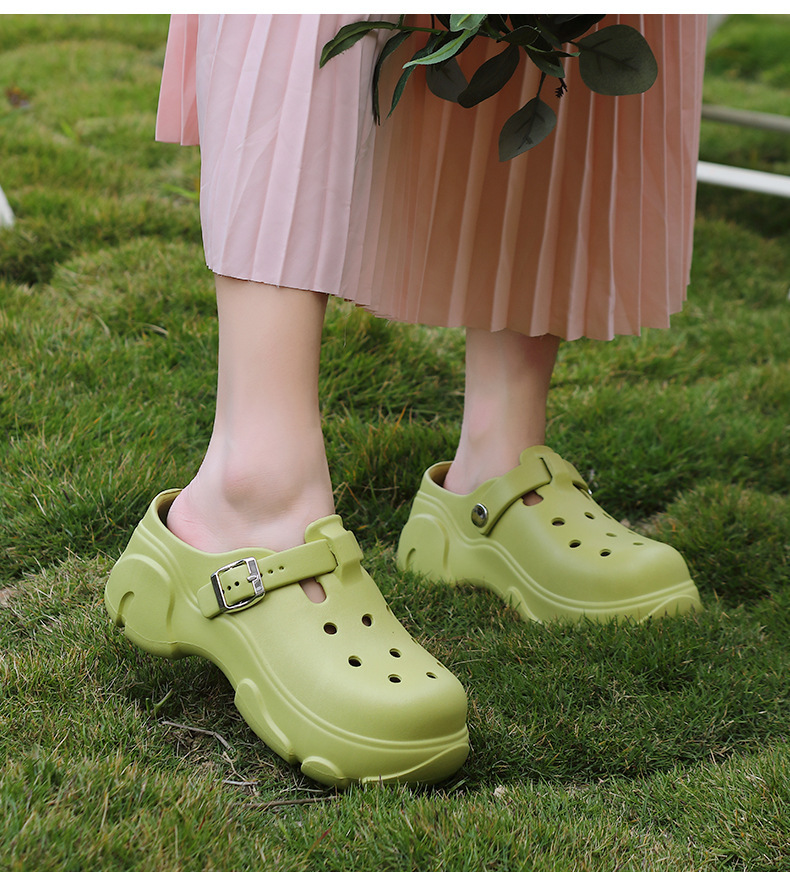 Kevät 2024 Uudet paksupohjaiset naisten paksut kesäiset päällysvaatteet, joissa on lisääntynyt EVA-liukuesteisten sandaalien ja tohveleiden tukkumyynti_voghion.com