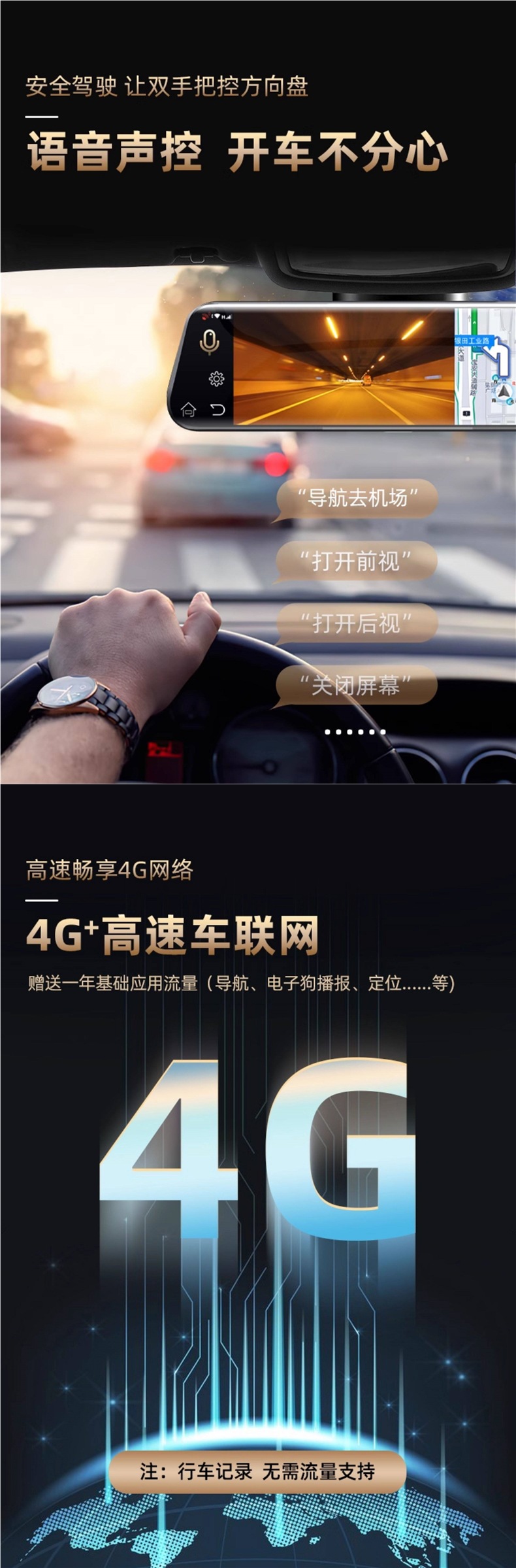 2026 New Model Renwoyou Dedicated Smart Streaming Rearview Mirror Dashcam with Ar Navigation and Speed Measurement
