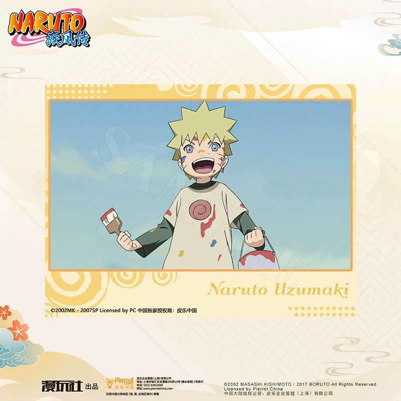 Набор фотокарт Полароид (Naruto) — серия детства, 4 принта персонажей, стиль А6
