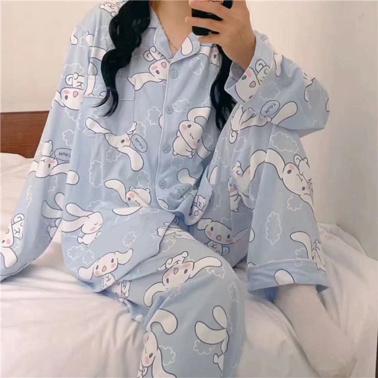 Pijamas para mujer, estilo primavera y otoño, nuevo modelo 2025, conjunto de dos piezas de manga larga, artículo popular de celebridades de internet, conjunto de ropa de estar para otoño e invierno. image 32