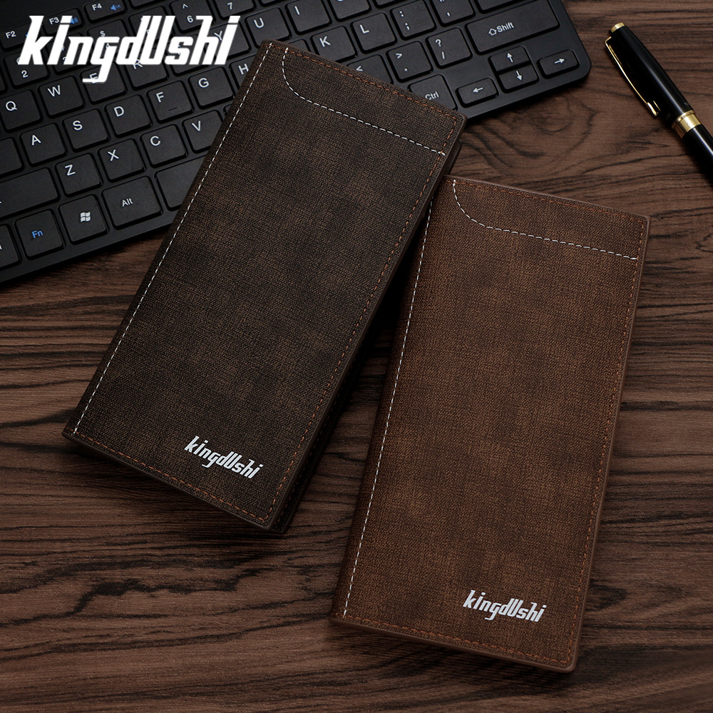 Simple and Fashionable Men's Wallet Mid-length Hand-held suit Bag Multi-card Coin Coin Purse Hinge Dollar Bag