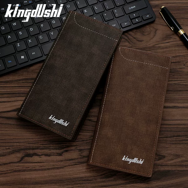 Simple and Fashionable Men's Wallet Mid-length Hand-held suit Bag Multi-card Coin Coin Purse Hinge Dollar Bag