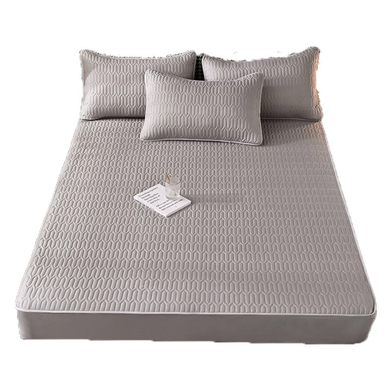 Оптовая Продажа с фабрики, новая однотонная стеганая шапка-кровать, цельный домашний наматрасник, нескользящий все включено, трансграничная Внешняя торговля Amazon