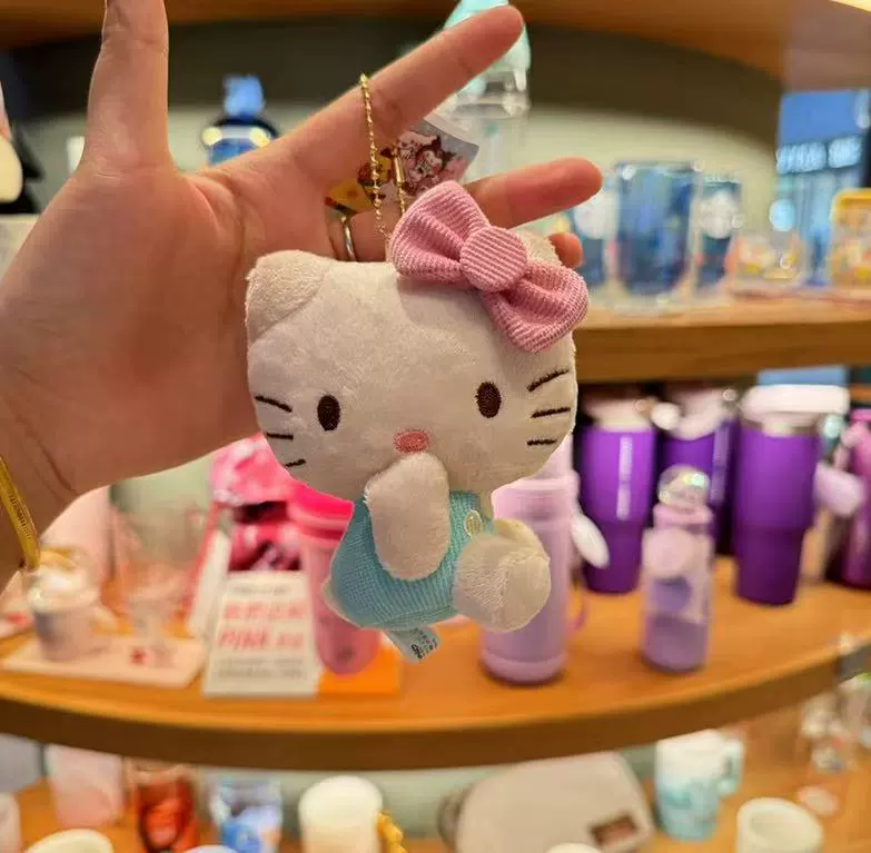 Плюшевый брелок (Sanrio) Hello Kitty, плюшевая кукла-талисман, размеры 10–16 см