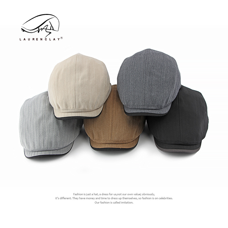 Boina transpirable delgada de primavera y verano para hombres y mujeres con el mismo estilo British Retro Fashion Frontier Sombrero de visera Sombrero de pintor Tendencia