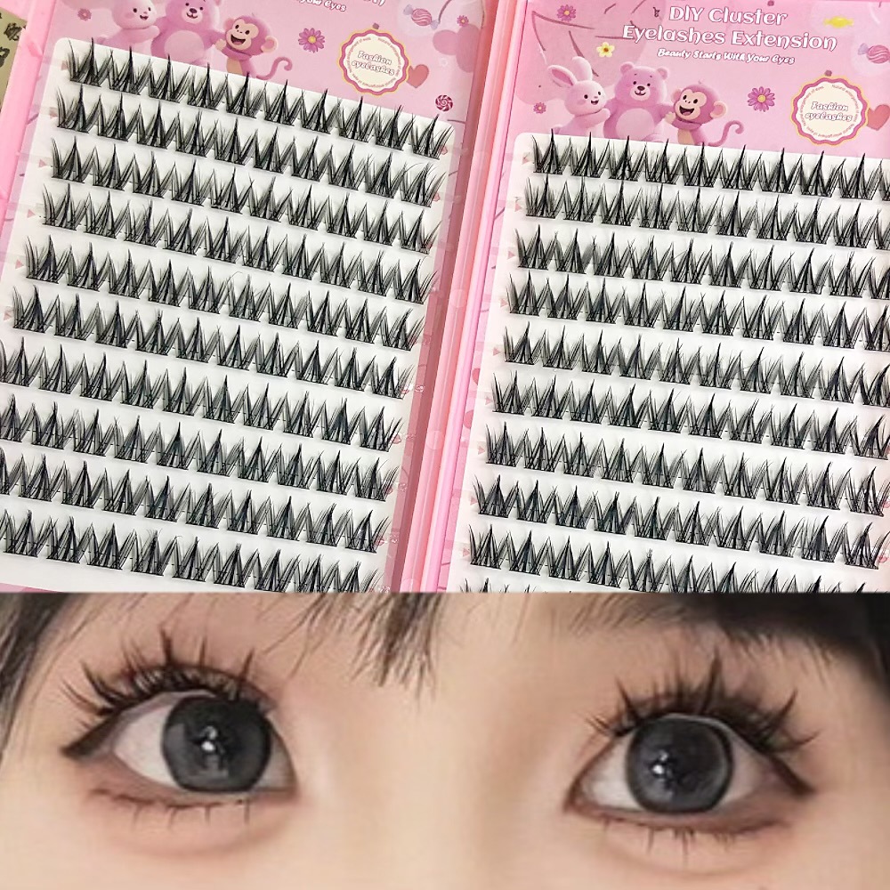 Transfronterizas pestañas falsas 30 - 100D comercio exterior caja de pestañas gruesas con pinzas de pegamento conjunto de pestañas falsas